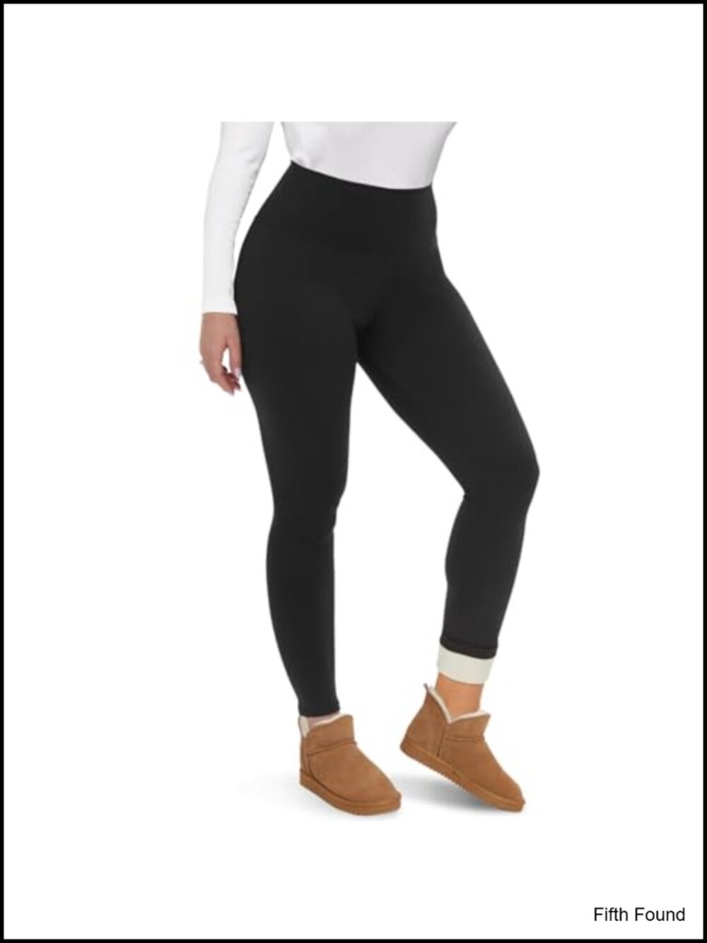 Fleece Lined Thermal Leggings High Waisted Tummy Control Winter Pants
